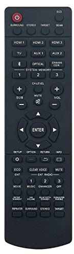 New FSR141 ZK60890 Replace Remote Control - FSR147 ZU80480 Soundbar Remote Control Replacement fit for YAMAHA SOUND BAR YSP-2700 YSP-2500 HTY-250 FSR147-ZU80480 FSR141-ZK60890 Remote Controller