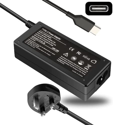 Universal 45W Type C USB C Laptop Charger Replacement for Acer Chromebook Spin CP CB 311 315 13 15 R13 714, Lenovo ThinkPad Chromebook,ASUS, Samsung, HP Notebook and Other Devices with Type C Port