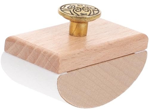 NUOBESTY Ink Absorber Pen Blotter Rocking Blotter Craft Rocker Blotter Rolling Ink Blotter Small Wooden Ink Absorber Ink Quick Drying Tool