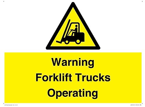 Cartello di avvertimento per carrelli elevatori – 400 x 300 mm – A3L