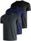 UEEKO UV Schutz Tshirt Herren 3 Pack UPF Sonnenschutz Functional Schwimmen T-Shirts Rash Guard Training Quick-Drying Outdoor Surf Wandern Running Fishing Atmungsaktives XL