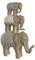 Home ESPRIT Dekofigur, Weiß, kolonialer Elefant, 24,5 x 9,5 x 35 cm