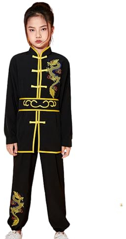 Tai Chi Kung Fu Hanfu for Boy Martial Performance Costumes Tang Suit for Kid Embroidery Girl's Training Clothing