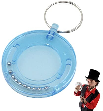Moslalo Coin Escape Magic,Entfernen Sie das Münzen-Puzzle Schlüsselanhänger | Coin Disappearing Magic Requisiten, Coin Magic Game Toy für Anfänger
