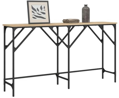 Générique Table Console chêne Sonoma 140x29x75 cm Bois d'ingénierie,Meubles,Tables,Tables Basses et Tables d'appoint,Tables d'appoint,10.4 kg,Brun,837758
