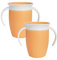 Munchkin Miracle 360 Sippy Cup Bébé | Biberon Libre Flux pour Tout-Petits | Tasse Entraîneur | Sans BPA | Sans Déversement | 207ml | 6 Mois+ | 2 Pack | Orange