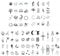 JJiaoLinin Ensembles de Tatouages Temporaires,77 Feuilles Minuscules Petits Tatouages ​​Amovibles Réaliste Tatouages Temporaires Ensembles Faux Autocollants de Tatouage