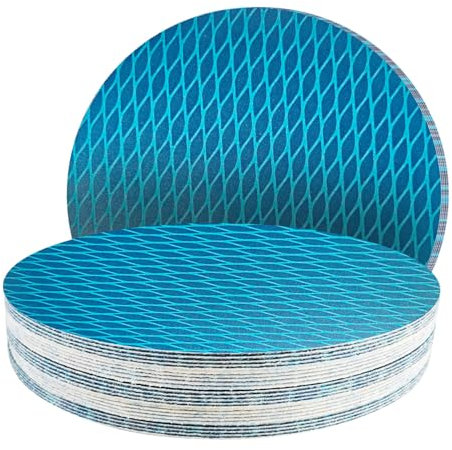 GZKTY Disques Abrasifs 225mm Sans Trous - Grain 180 - Disque a Poncer 225mm 25 Pièces pour Disque Poncage pour Ponceuse Excentrique 225mm - En Forme de Losange - Moins de Colmatage