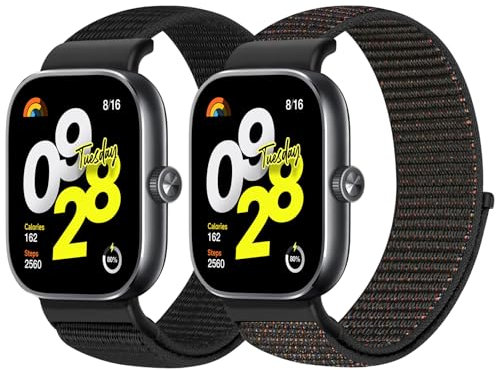 XANS Nylon Armband Kompatibel mit Xiaomi Smart Band 8 Pro/Xiaomi Smart Band 9 Pro/Redmi Watch 5/Redmi Watch 4 Armband, Verstellbares Atmungsaktives Sport Loop Ersatzarmband für Herren Damen