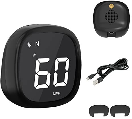 MOTOCOCHE Digitaler GPS Geschwindigkeitsmesser, Auto HUD Head Up Display mit Müdigkeitsalarm, Übergeschwindigkeitsalarm und Geschwindigkeitsumschaltung KM/H MPH für alle Fahrzeuge