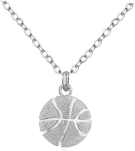 PULABO Collier de basket-ball pour garçon chaîne suspendue de basket-ball collier en acier inoxydable bijoux de sport bequem