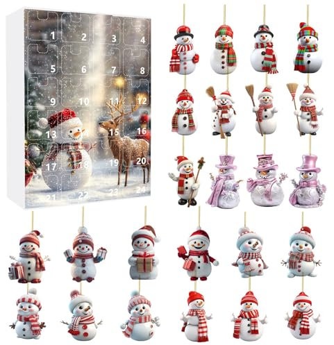 2024 Weihnachten Countdown Adventskalender Schöne Kunst & Handwerk Ornamente & Dekorationen von Ihren Kindern mögen 24 Tage, Ganzjahresdekorationen für Weihnachtsbaum und Tisch