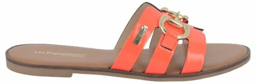 LES TROPEZIENNES PAR M. BELARBI Femme HAMIA Chaussures Ville Mule et Sabot, Corail Fluo, 38 EU
