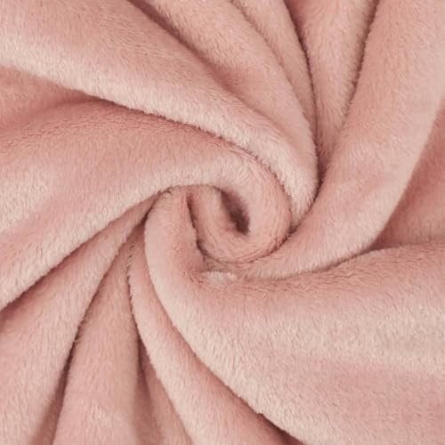 Wellness Fleece Stoff, kuschelig weicher Fleecestoff zum Nähen, altrosa (Länge am Stück: ab 50cm / Breite: 150cm)