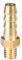 Raccordo for tubo con filettatura maschio metrica in ottone da 5 pezzi, connettore adattatore for portagomma con filettatura maschio, giunto di riduzione dritto(M4-3mm)