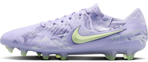 Nike Herren United Tiempo Legend 10 Elite normalen Rasen Low-Top-Fußballschuh, Purple Agate/Barely Volt, 45 EU
