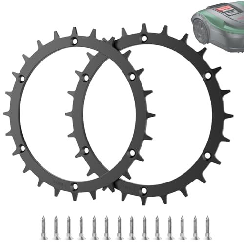Dxyue Crampons antidérapants pour tondeuse robot Bosch Indego XS 300, S500, S+500, M700, M+700, 170 mm