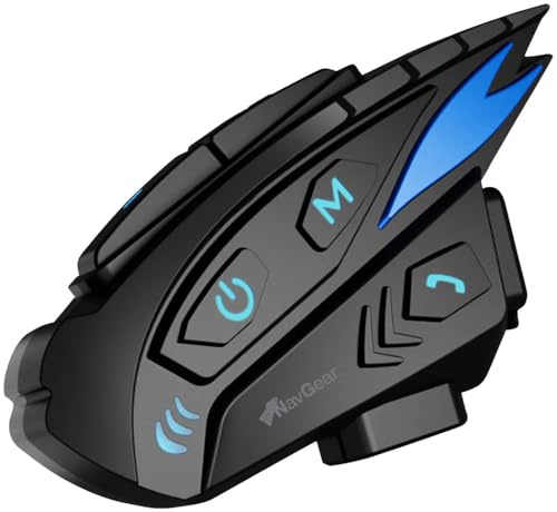 NavGear Headset Motorrad: Motorrad-Intercom-System für bis zu 8 Personen, Bluetooth, 2.000 m (Gegensprechanlage, Headset Intercom, PC)