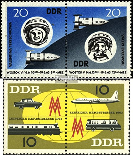 Prophila Collection DDR WZd90,WZd94 (kompl.Ausg.) gestempelt 1963 Gruppenflug, Herbstmesse (Briefmarken für Sammler) Eisenbahn/Seilbahn