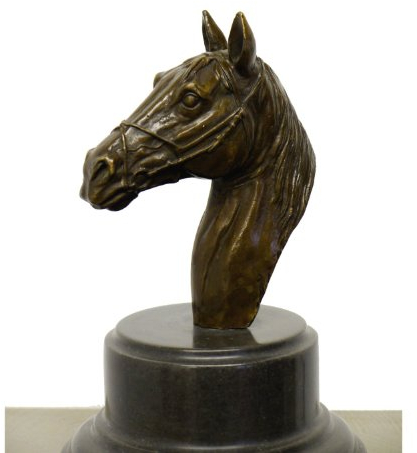 Kunst & Ambiente - Pferdekopf - signiert - Alfred Stevens - Büste - Dekorative Skulptur - Statue aus Bronze - Kunst online kaufen - Wohndeko - Innen