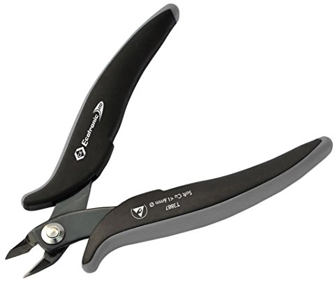 C.K T3887 Ecotronic ESD Side Cutters, Black
