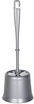 WENKO 21883100 Toilet brush Economic Grey - Plastic, 12 x 39 x 12 cm, Grey