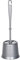 WENKO WC-Garnitur Economic Grau - WC-Bürstenhalter, Kunststoff, 11.5 x 36 x 11.5 cm, Grau