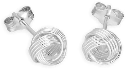 Sterlingsilber Wollknäuel Ohrstecker