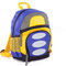 Max & Fred Rucksack Mini Kids 12L - Reflektoren - Für Kinder ab 3 Jahren - Blau/Orange/Grau