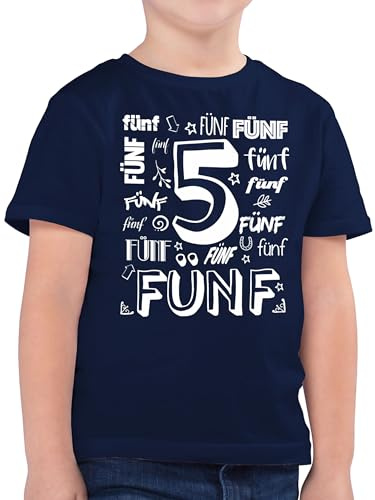 Shirtracer - Kinder T-Shirt Jungen - 5. Geburtstag - Fünfter Zahlen