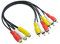 Oiyagai 1Pc Câble RCA 3 Femelles vers 6 Mâles, Adaptateur Audio Vidéo AV, 25cm/10