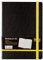 Idena 10698 - Notizbuch A5, 192 Seiten, 80 g/m², kariert, schwarz, 1 Stück