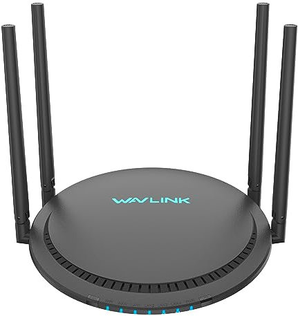 XQAMEU-Enrutador inteligente WiFi AC1200, WAVLINK 1200 Mbps TouchLink Smart Dual Band Gigabit Wireless Internet Router