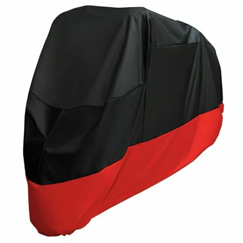 Housse de Protection pour Moto Honda Goldwing 1100 1200 1500 1800 XXXL Extérieur Noir + Rouge