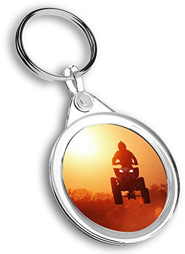 Destination Vinyl ltd 1 x Foto-Schlüsselanhänger – ATV Trick Quad Bike Dirt 4 x 4 | Schlüsselanhänger | Charm | #44160, multi, M