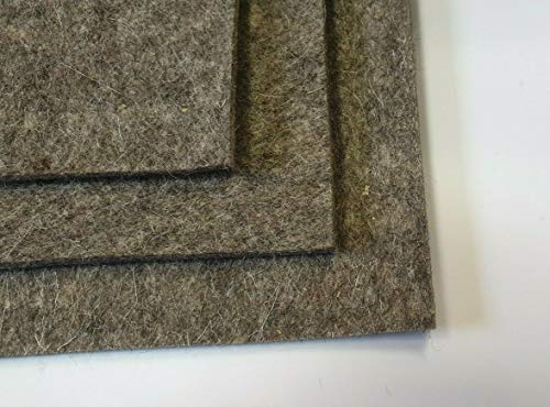 Wollfilz Grau 5 mm 100 x 160 cm Filzmatte Filzplatte Industriefilz