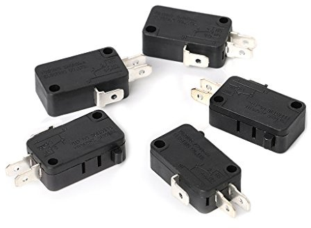 BELTI 5 pièces 16A 250VAC 0.3A 250VAC commutateurs connecteur à vis actionneur Limite Micro-Interrupteur Noir