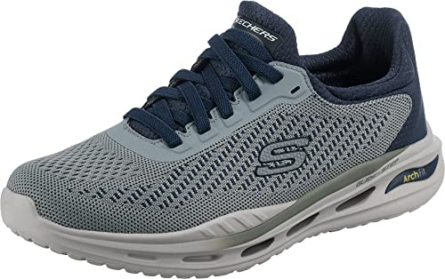 Skechers Men's Arch Fit Orvan - Trayver Shoes, Gray, 7 UK