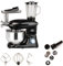 AMC Robot da cucina multifunzione 3 in 1 impastatrice planetaria, mixer frullatore, tritatutto capienza 6,5 litri 2120W extra potente, trita carne accessori inclusi (Nero)