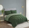 HIG Bettdecke 135x200 cm Set mit Kissenbezug – Oeko-TEX zertifizierte Grün Steppdecke, Kastenförmig genähtes Design – 1300g Daunenalternative, Weich, Flauschig