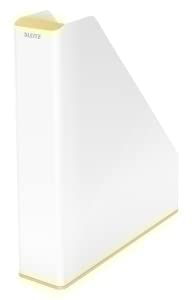 Porte-revue en plastique LEITZ WOW DOUBLE JAUNE/BLANC