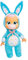 Cry Babies Tiny Cuddles Bunnies Brooks Babypuppe, 22,9 cm, weint echte Tränen, Blauer Hasen-Pyjama