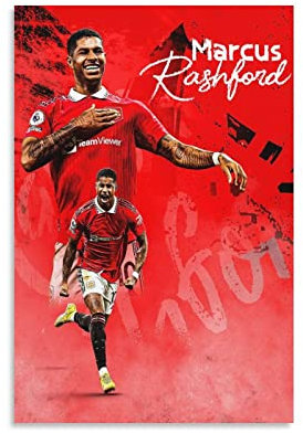 JIANJIE Marcus Rashford England Fußballspieler England Nationalmannschaft Poster Inspirational Rare (4) Poster Maldose