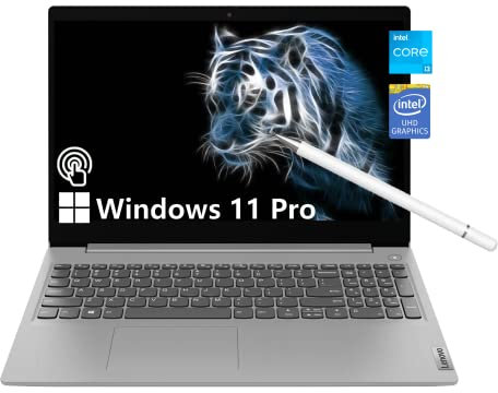 Lenovo IdeaPad 3i Business Laptop, 15.6 HD Touchscreen Display, Intel Core i3-1115G4, Windows 11 Pro, 12GB RAM, 512GB SSD, HDMI, Dolby Audio, SD Card Reader, Long Battery Life, PC Mall Stylus Pen
