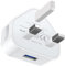 USB Plug UK 3 Pin Mains Charger,USB Wall Charger Plug Adaptor UK Compact Phone Charge Head 5V/2A/10.5W Charging for iPhone 11/11 Pro/10/Xs/XS Max/XR/X/8/7/6 Plus/5/5S/iPad,Samsung,MP3