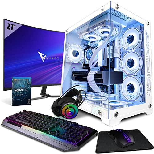 Vibox SG-IV-216 Gaming PC Bundle • AMD Ryzen 7 5700X 8-Core • Nvidia RTX 5080 16GB • 32GB RAM • 1TB NVMe SSD • Windows 11 • 27 Monitor • WiFi