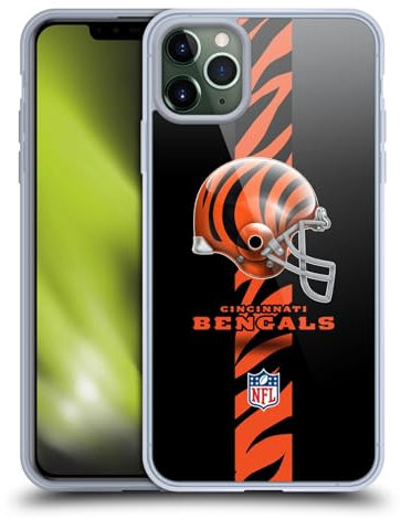 Head Case Designs Licenciado Oficialmente NFL Casco Logotipo de Cincinnati Bengals Caso Funda de Gel Suave Compatible con Apple iPhone 11 Pro MAX