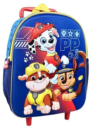 mybagstory - Trolley – Paw Patrol – Blau – Kinder – Schule – Kindergarten – Grundschule – Schulranzen für Jungen – Größe 30,5 cm – verstellbare Träger – Rollen – Geschenkidee, Rosa, 30,5 cm, Klassisch