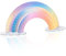 NiHome 3-Tier Iridescent Acrylic Rainbow Earring Organizer, Lightweight & Durable Design 140 Holes for 70 Pairs, Unique Front Row for Special Earrings, 11.8 W x 6.25 H Ideal for Home, Office, Travel