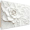 Feeby Tableau Mural Motif floral Fleurs 3D 45x30 cm 1 pièce Tableaux Tableau Déco Image Photo Décoration Murale Artistique Photographie Design Salon Plantes Relief Botanique or